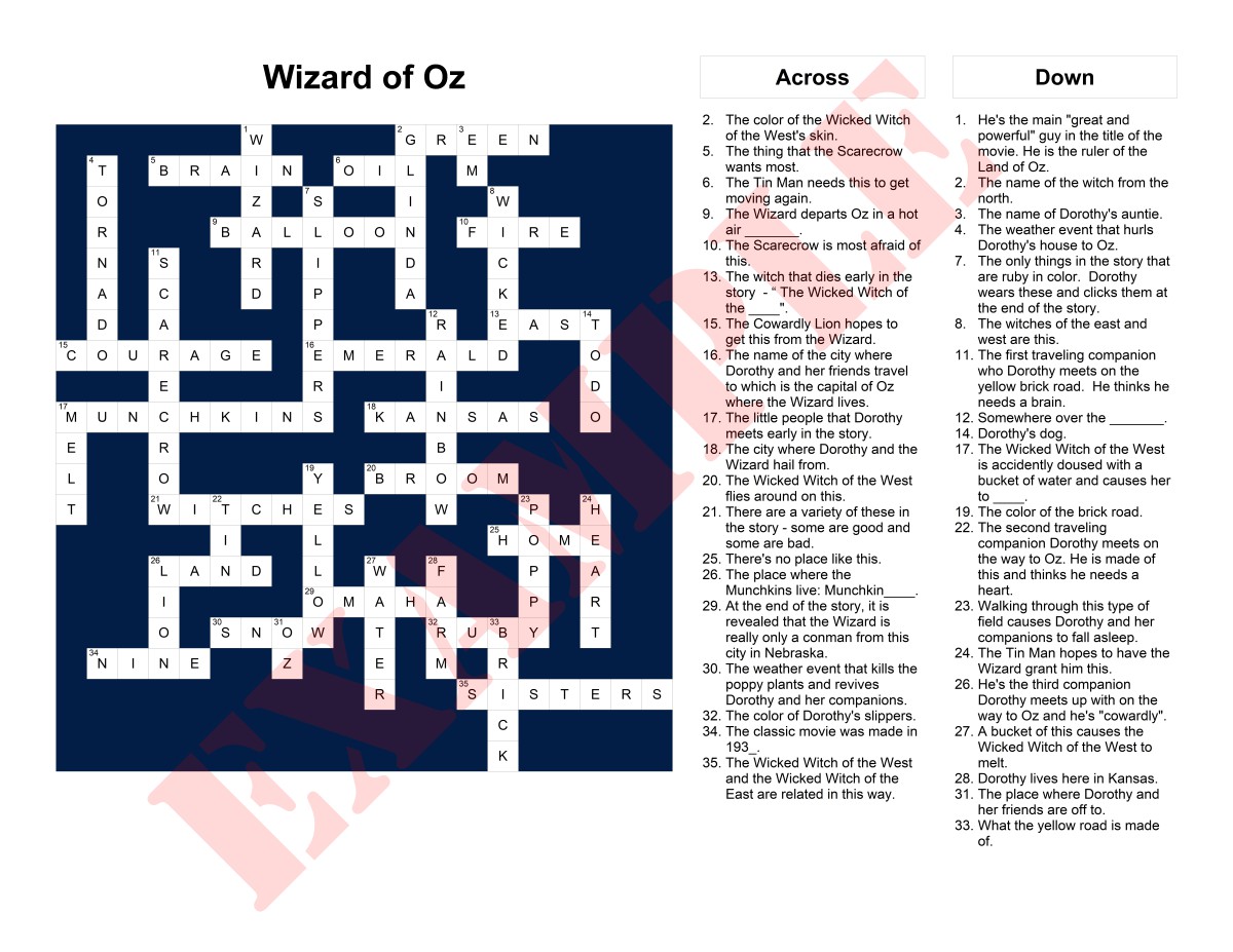 Blue hair crossword enigma - wide 3